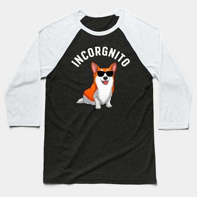 Funny Corgi Baseball T-Shirt by zwestshops